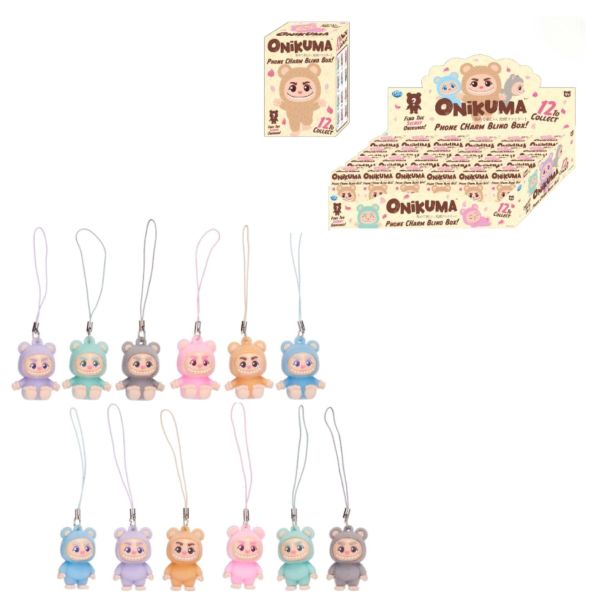 ONIKUMA Ciondolo per Telefono 3D cm Floccato 12ass In blind box – In espo da 24pz…x288